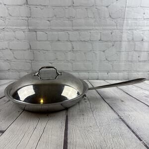 ALL-CLAD 12” Stainless Steel Chef’s Pan Wok W/ Dome Lid Cover
